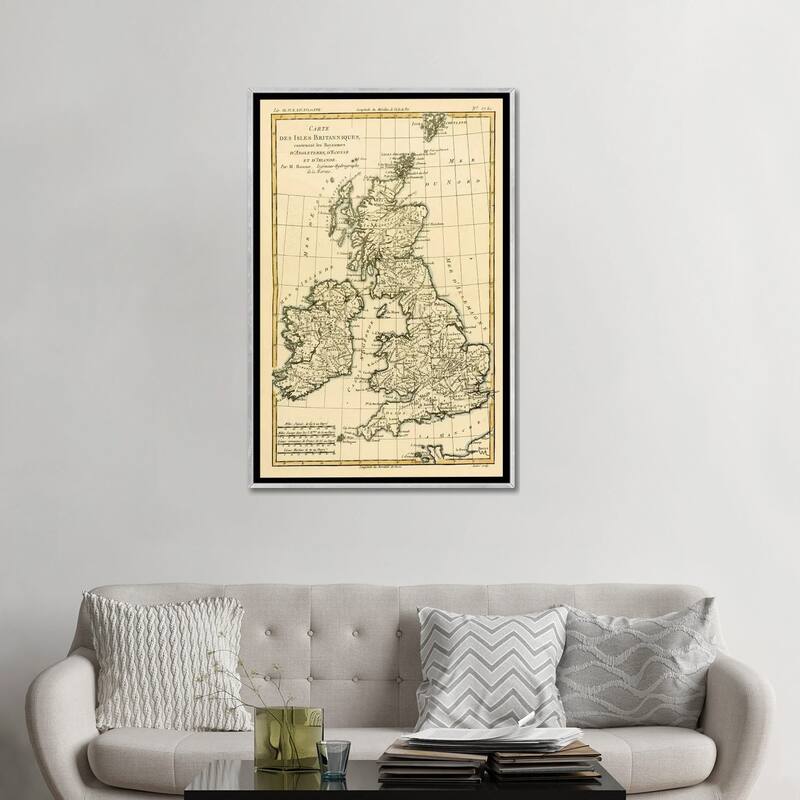 iCanvas "The British Isles, Including the Kingdoms of England, Scotland